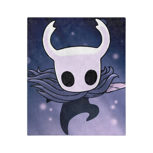 Gamer Cozy Velveteen Microfiber Hollow Knight Blanket, Soft Cartoon Throw Blanket, Halloween Decor, Kids Room, Unique Gift for Gamers