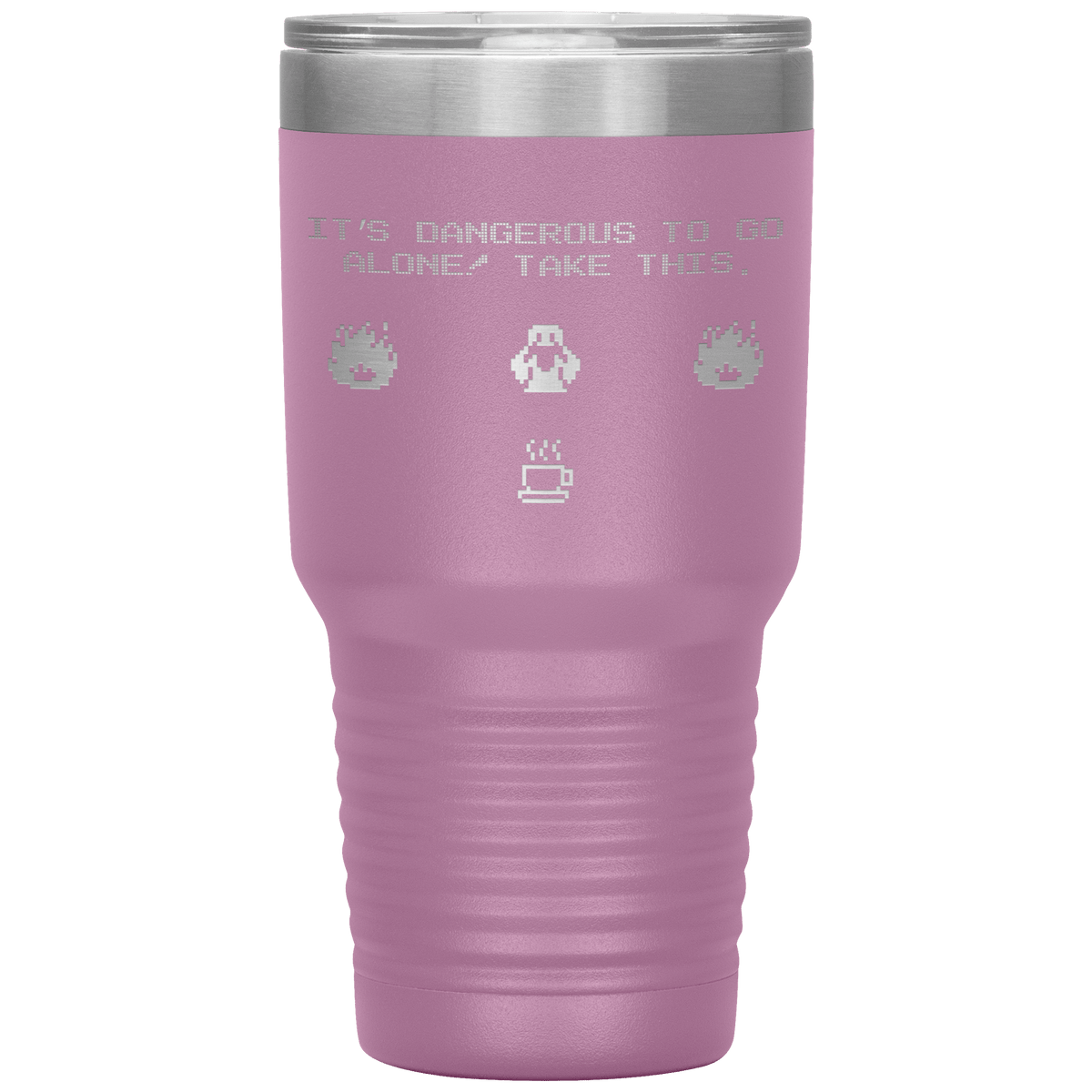 Legend of Zelda 8-Bit 30oz Insulated Tumbler with Lid for Nintendo RPG Gamers… - Caliber Shop
