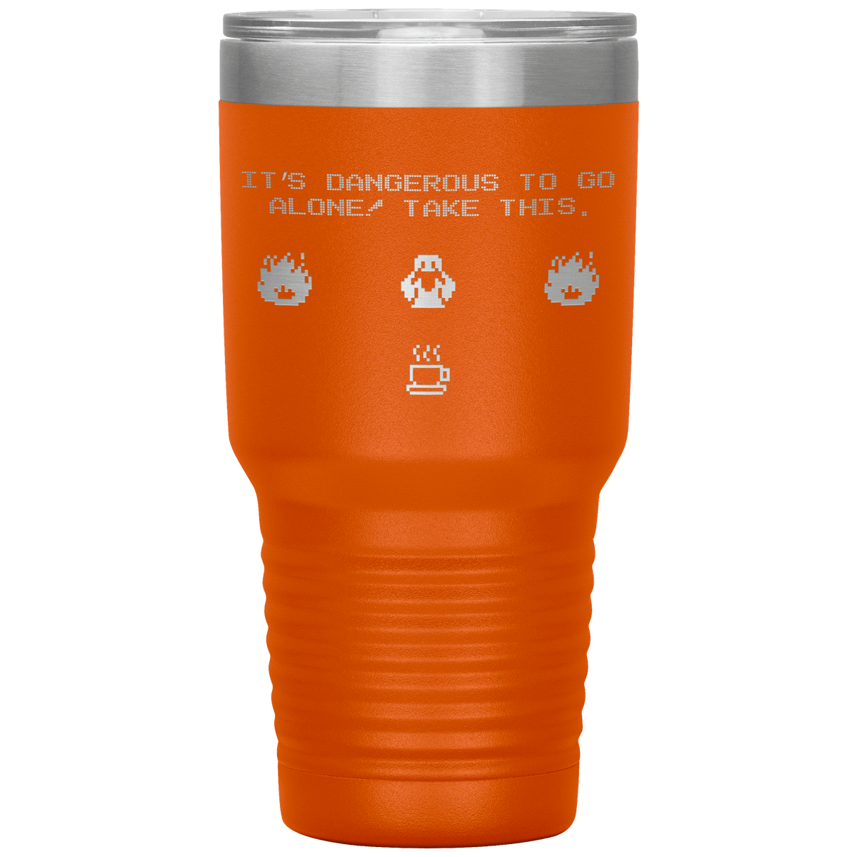 Legend of Zelda 8-Bit 30oz Insulated Tumbler with Lid for Nintendo RPG Gamers… - Caliber Shop