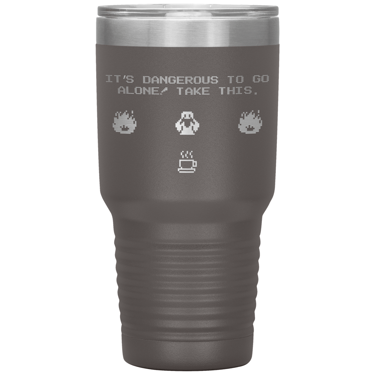 Legend of Zelda 8-Bit 30oz Insulated Tumbler with Lid for Nintendo RPG Gamers… - Caliber Shop
